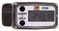 EDM Electronic Turbine Wheel Flowmeter and Counter